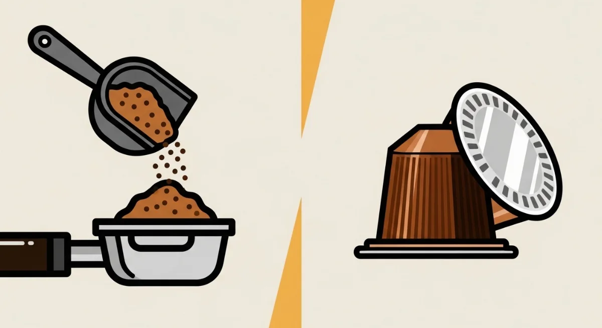 Nhiều loại cà phê viên nén (capsule) đa dạng màu sắc và hương vị hấp dẫn