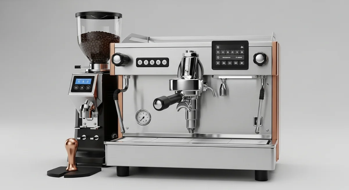 Hạt cà phê rang xay nguyên chất sẵn sàng được xay cho cà phê bột pha máy