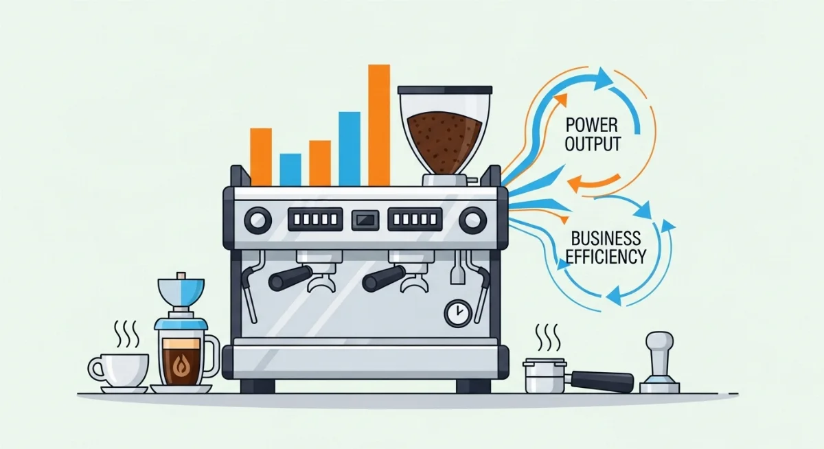 Lựa chọn công suất máy pha cà phê phù hợp với nhu cầu kinh doanh