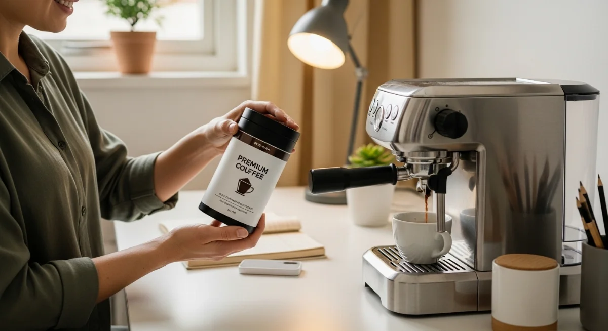 Máy pha cà phê tự động nhỏ gọn phù hợp cho văn phòng hiện đại