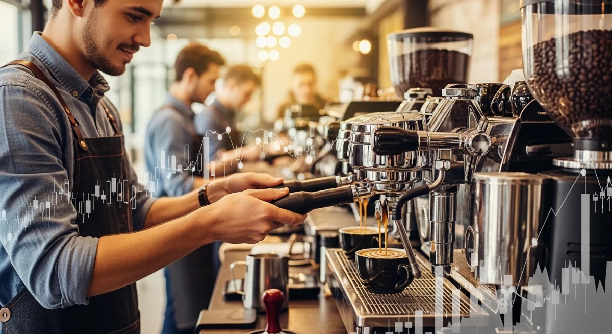 Ly cà phê espresso hấp dẫn pha từ cà phê bột pha máy chất lượng cao