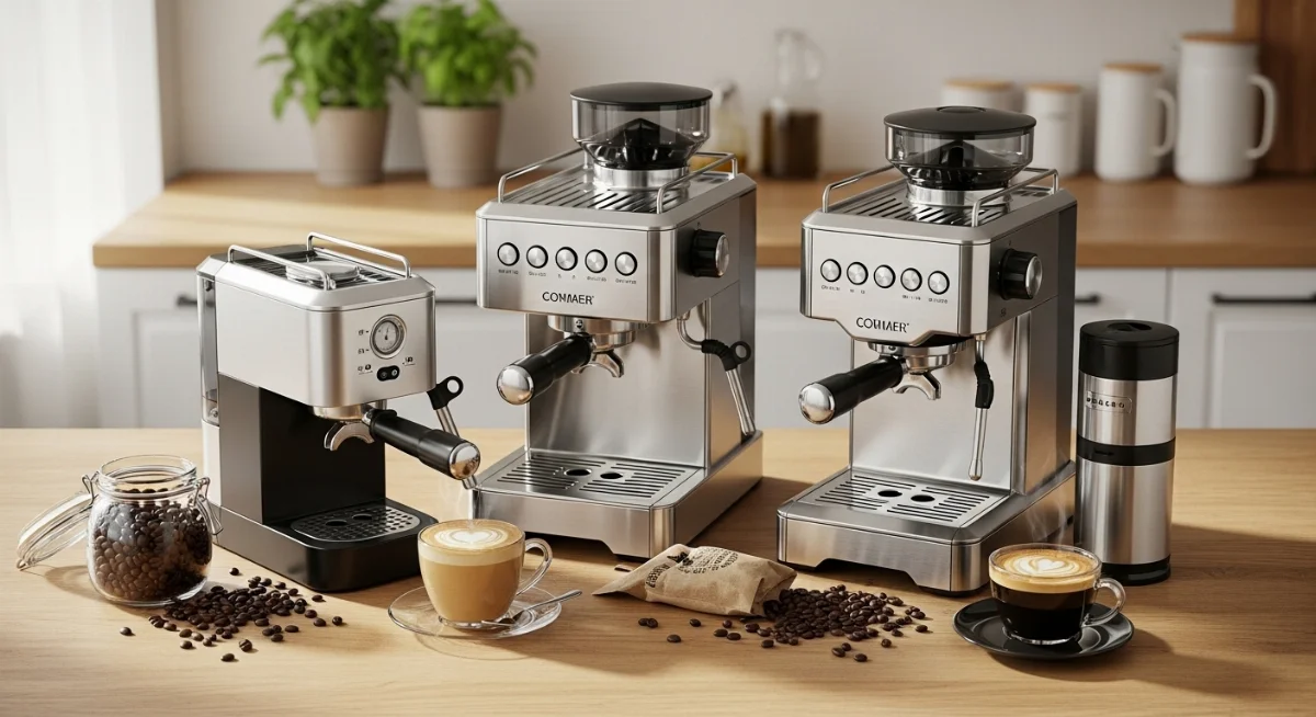 Hình ảnh máy pha cà phê đa dạng phân khúc giá phục vụ nhiều nhu cầu